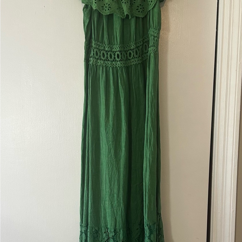 Elegant Green Maxi Dress
